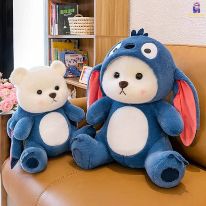 Fluffy White Bear Donkey Outfit Plushies!