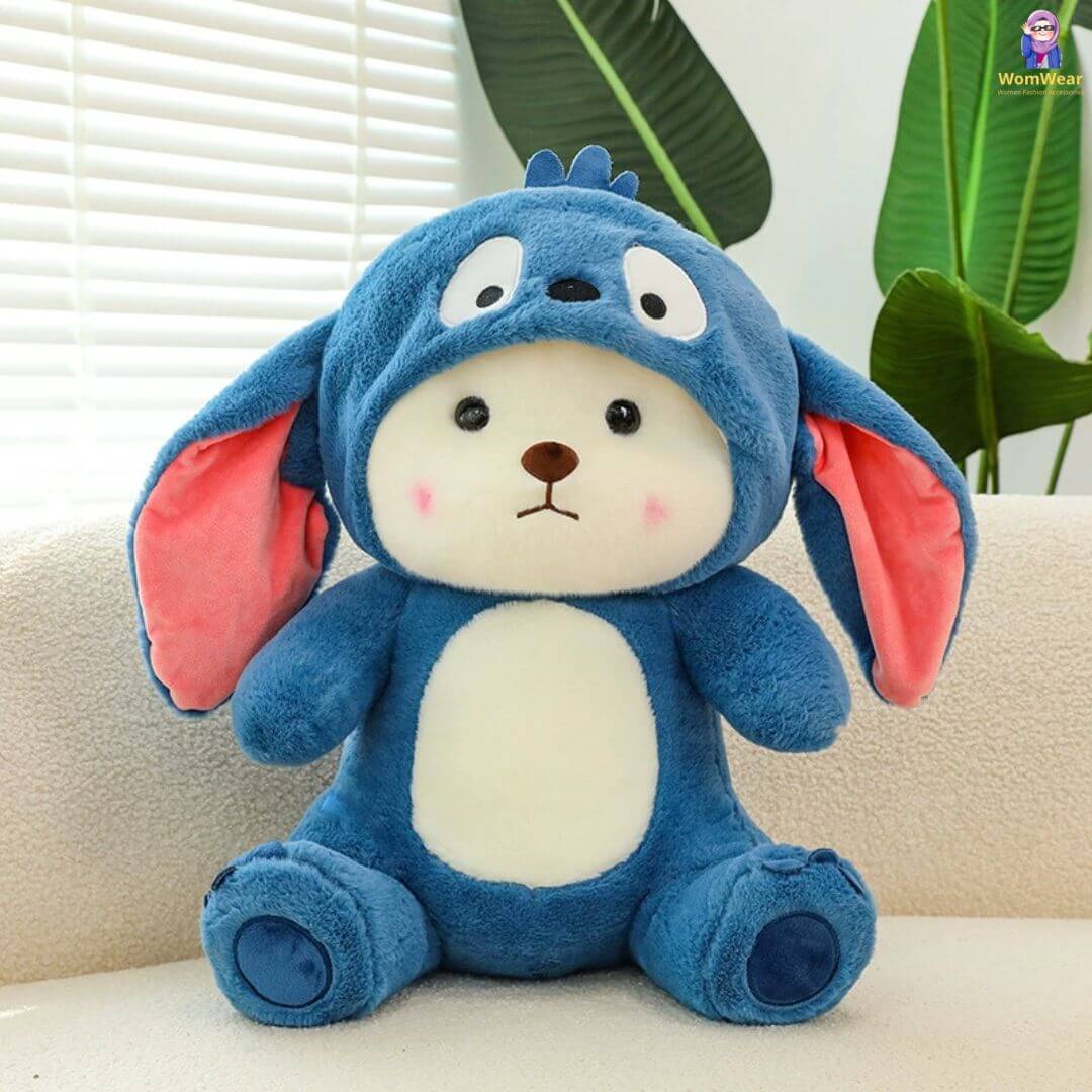 Fluffy White Bear Donkey Outfit Plushies!
