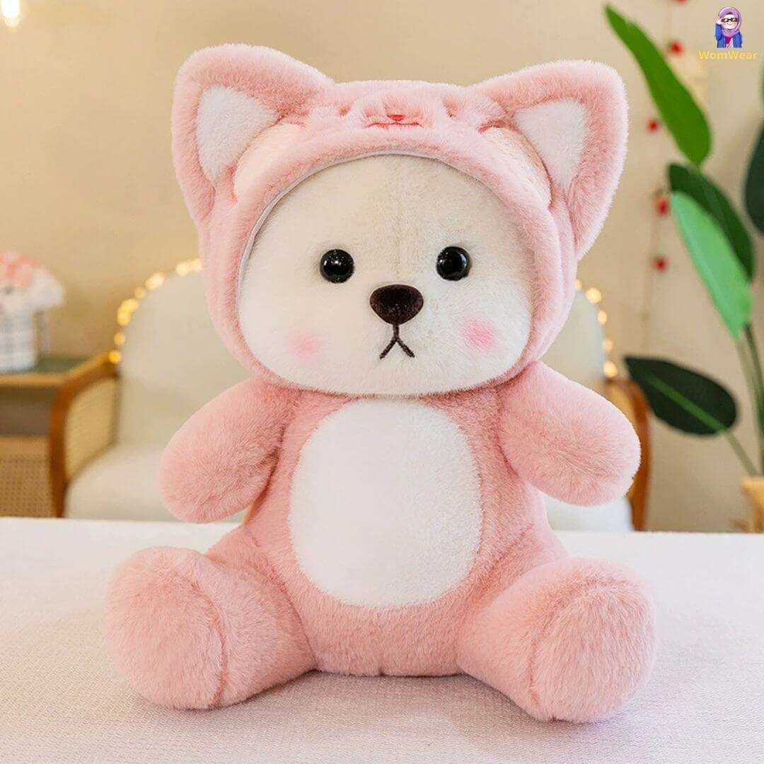 Fluffy White Bear Donkey Outfit Plushies!